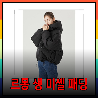 겨울 컨셉 완성! 꼭 필요한 르몽생미셸패딩 제품 소개