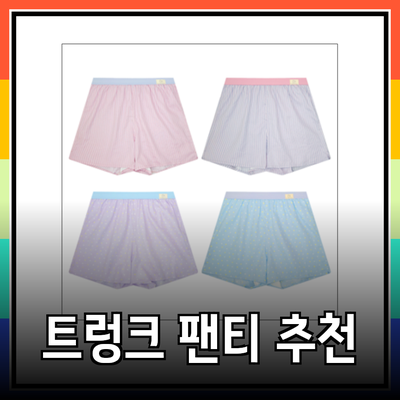 여성을 위한 다양한 트렁크 팬티 추천 및 효과적인 사용법