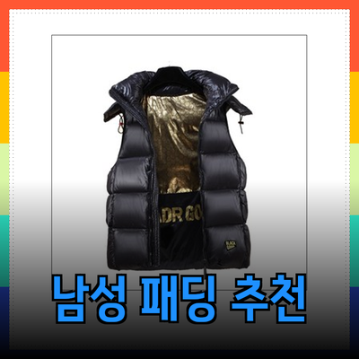 남성을 위한 완벽한 겨울 선택! 올 시즌 추천 남성 패딩 제품