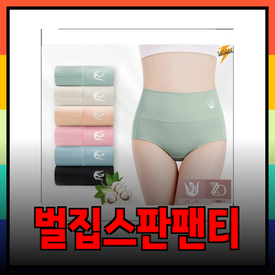 여성팬티 추천: ZZUNDA 벌집 스판 하이웨스트와 순면 고급 스판 데일리 편안팬티